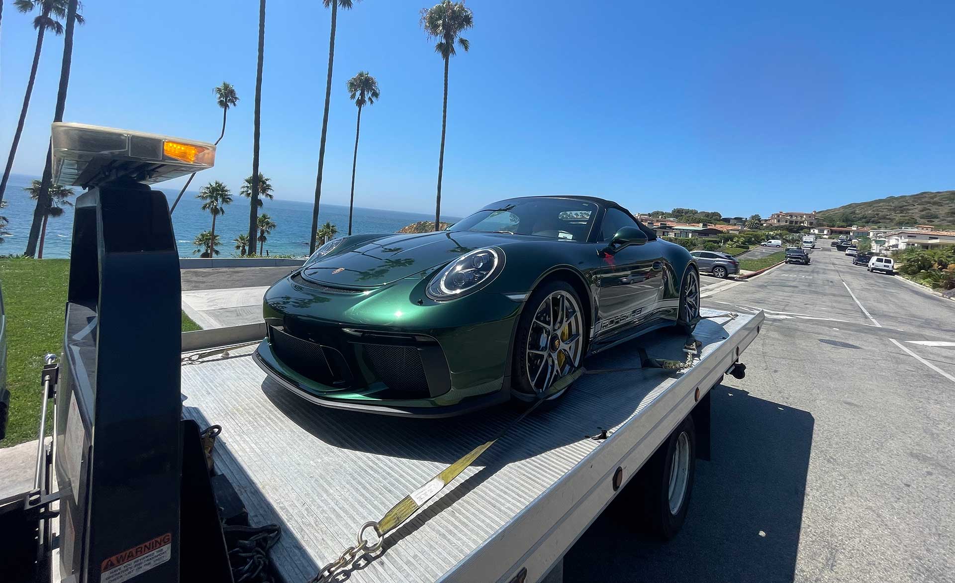 Towing a Porsche 911 Long Distance