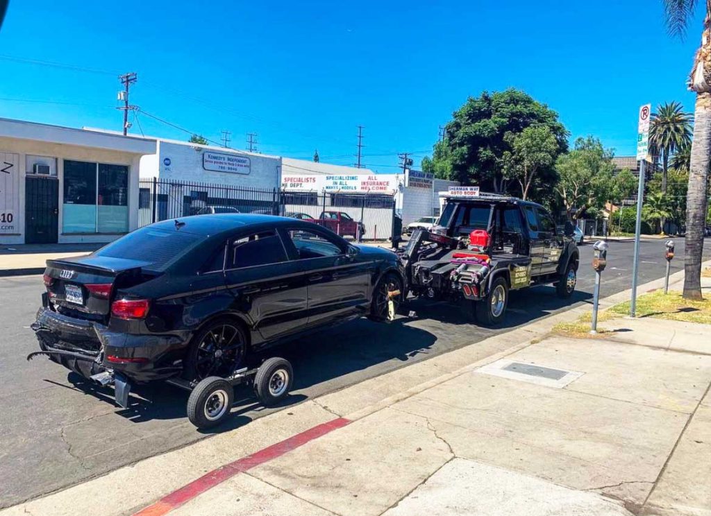 Wheel Lift Towing an Audi A3